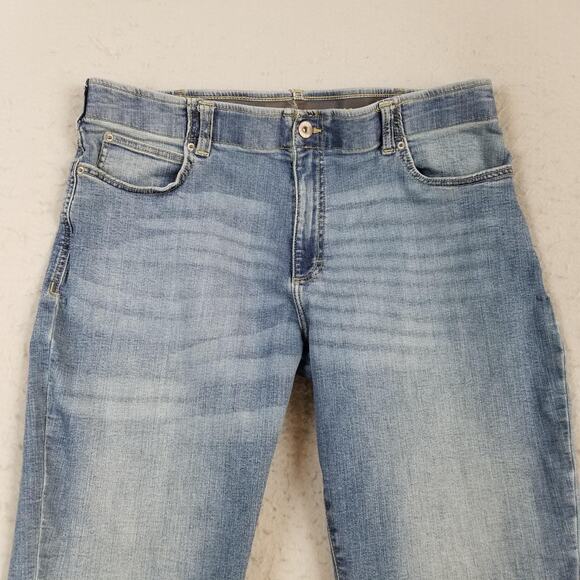 Lee Extreme Motion Performance Jeans Mens 40x30 Blue Straight Tapered Stretch - Picture 2 of 14